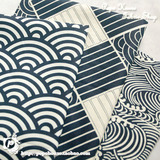 ┖Popo House┑青海波海浪三重奏！3款 日本和风 斜纹纯棉布料