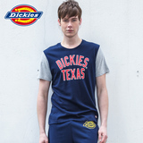 Dickies2016夏季新款男装纯棉修身百搭圆领印花短袖T恤162M30EC42