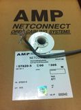 AMP安普超五类双屏蔽带网丝无氧铜0.5芯过测试国标网线300米一箱