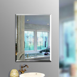 方形镜简约欧式浴室镜高清无框壁挂镜悬挂洗手间卫浴镜子银镜包邮
