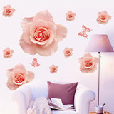 卧室床头温馨浪漫玫瑰花墙贴创意家居贴纸房间装饰品墙壁墙面贴画