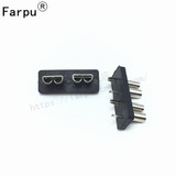 Farpu丨中号汽车插片式保险丝座 PCB板焊接保险座 中型 全铜