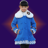 巴拉巴拉雁女童2016秋冬装中大童呢子大衣毛呢外套韩版儿童羊毛