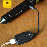 手电USB移动电源线 充电宝 可强光手电筒对冲手机
