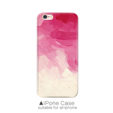 粉色渐变涂鸦 iPhone6硅胶壳 6splus手机壳 苹果5s全包手机套新款