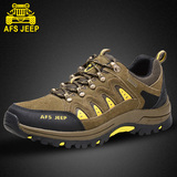 AFS JEEP男士牛皮登山鞋徒步鞋防水防滑户外鞋男鞋子大号秋季冬季
