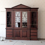 高端定制伊森艾伦家具 美式新古典玻璃门瓷器柜 英伦曼舞酒柜书柜