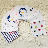出口日本婴儿纯棉两层纱布口水巾 宝宝方巾全棉手帕高密度2层