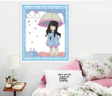 新款5D钻石画客厅卧室卡通系列小男孩小女孩钻石十字绣砖石秀刺绣