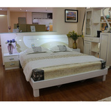 住宅板式家具现代简约522#气压储物床 低箱床 烤漆1.8米双人大床