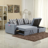 布艺沙发床多功能沙发床实木沙发床小户型沙发床坐卧两用床推拉床