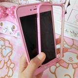 苹果iphone5 6/plus粉色手机边框 芭比粉色手机边框保护壳套