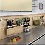 厨房置物架壁挂创意厨房用品可折叠沥水碗架锅盖架筷子筒组合挂架