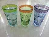 纯手工吹制玻璃杯家用耐热加厚水杯创意无盖透明杯子男女情侣杯