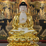 台湾佛像摆件贴金金镶玉 释迦牟尼佛像佛祖像 释迦摩尼佛佛陀
