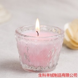 纯天然玫瑰精油蜡烛 玻璃杯香薰蜡烛无烟 婚庆礼品蜡烛 香味蜡烛