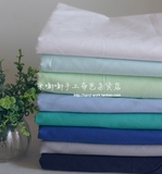 纯棉纯色素色百搭斜纹地中韩蓝绿色系定做床单被罩斜纹布料