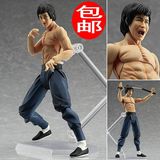 祖国版Figma266李小龙Bruce Lee精武门双节棍超可动手办公仔模型