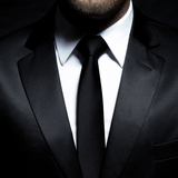 devenhome时尚男士纯黑色领带正装商务窄结婚新郎休闲韩版领带 潮