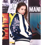 韩国代购专柜正品UNDERAIR设计师16春男女刺绣梅花夹克外套直邮