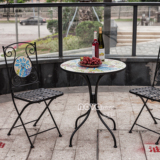 吉嘉美式户外桌椅简约现代铁艺桌椅组合套装休闲阳台庭院桌椅