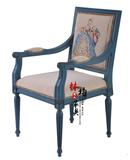 欧式餐椅实木木椅椅子法式布艺软包木头靠背背椅餐桌椅椅特价