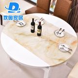 大理石餐桌 现代简约白色烤漆餐桌 长方形伸缩餐桌椅组合实木饭桌