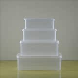 保鲜盒批发 长方形套装塑料盒冰箱食品保鲜饭盒饭店打包盒 包装盒