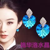 韩国气质耳钉耳环施华洛水晶海星耳饰 女时尚百搭装饰品防过敏622