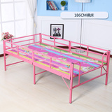 [转卖]简易便携式折叠床加固铁床男女孩儿童床带护栏木板单人床
