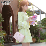 Luviz套装裙新款春季长袖连衣裙两件套淑女韩版女装小香风短裙女
