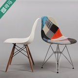 荷马Eames Chair伊姆斯椅时尚简约白色休闲椅子现代钢制展会餐椅