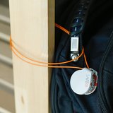 Safe Microlock 钢丝绳密码锁挂锁 微型旅行防盗锁链 迷你背包锁