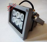 监控白光补光灯 12V 80米LED6 晶元 照车牌监控摄像机 夜视辅助
