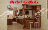 北京免费设计安装 实木橱柜 不锈钢 石英石 整体厨柜 古典 欧式