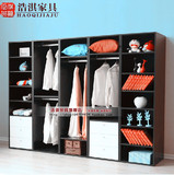 北京板式家具宜家储物柜简约单门衣柜无门特价窄柜带抽屉组合定做