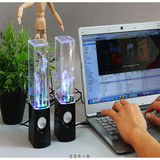 创意led水舞音乐音箱喷水七彩灯喷泉音响USB手机笔记本电脑低音炮