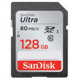SanDisk闪迪128g相机内存卡 UHS-I高速SDXC存储卡相机卡c10 80M/S