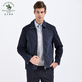 【新品】圣大保罗2016 男士商务休闲单外套纯棉纯色夹克PS13WJ002