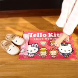 爱优货出口日本HELLO KITTY猫地垫防滑地毯卧室浴室厨房脚垫门垫