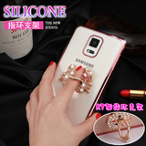 三星Note4手机壳指环女n9100软硅胶水钻n9108v全包保护套超薄奢华