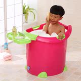 洗澡桶成人浴桶儿童泡澡桶超大号浴缸塑料加厚沐浴盆带盖可坐