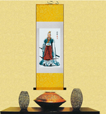 刘备刘玄德画像 三国演义人物像 丝绸卷轴装饰挂画 已装裱
