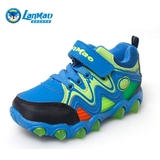 2015冬季新款蓝猫童鞋男童高帮加绒保暖户外儿童登山运动鞋29016