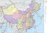 中国地图画电子版世界地图装饰画十字绣平面设计图高清图片素材N