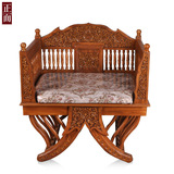 东南亚风格泰国进口木雕泰式家具实木雕花沙发太师椅手工雕刻特价