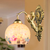 地中海贝壳灯美人鱼壁灯创意床头灯镜前灯简约特色个性壁灯