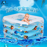婴儿洗澡盆 游泳池充气浴盆游泳池宝宝洗澡桶超大包邮进口浴盆
