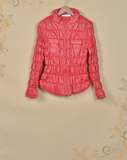 荻纳2015年新款专柜正品品牌女冬装保暖PU短装羽绒棉衣棉袄B866