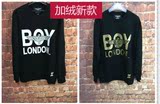 韩国专柜正品 英国潮牌BOY LONDON新款字母鹰卫衣加绒男女同款